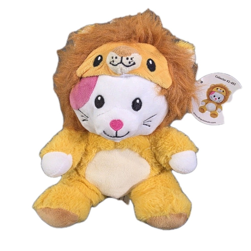 9.5" Disguisimals WHISKERS the Lion Cat Plush Peek-A-Boo Toys -Stuffed